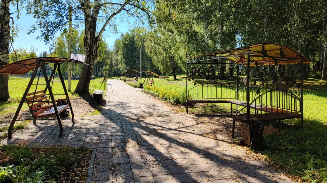 Благоустройство прибрежного парка продолжается в Молчановском районе