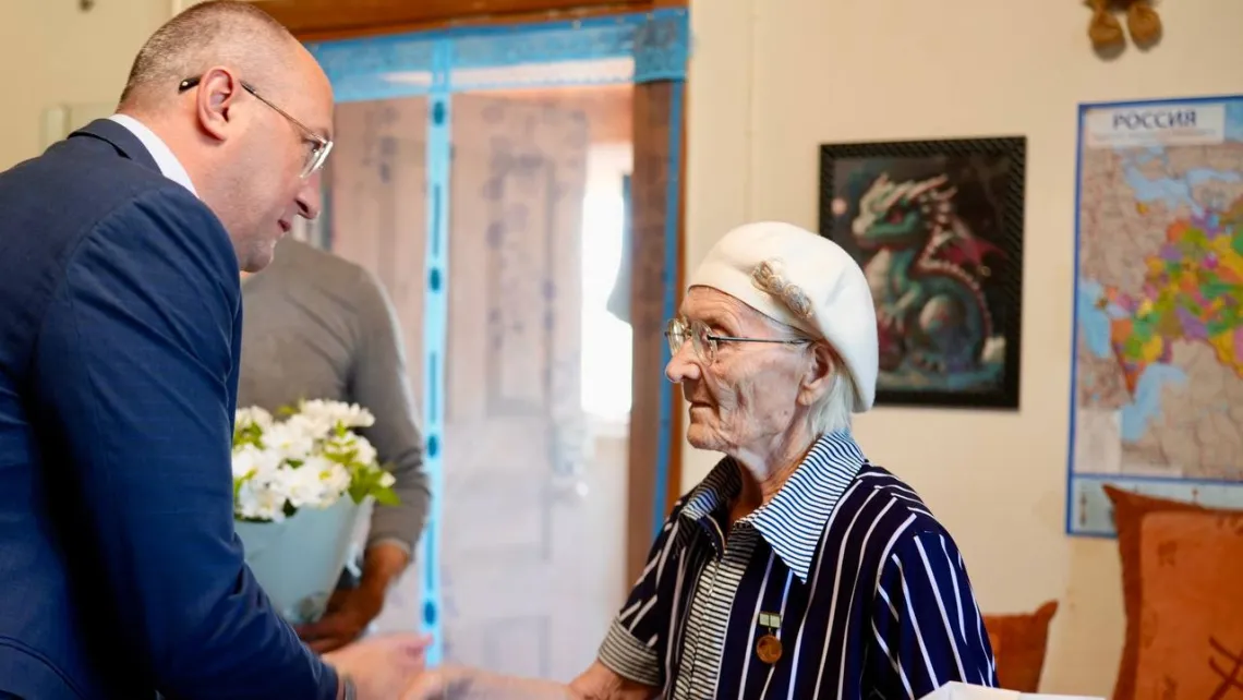 В Томском районе поздравили с 87-летием жительницу блокадного Ленинграда