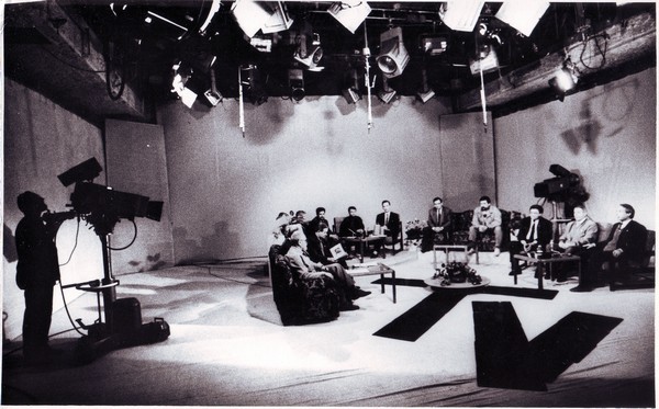 Павильон томской студии телевидения, фрагмент телепередачи, конец 1970-х - начало 1980-х  годов